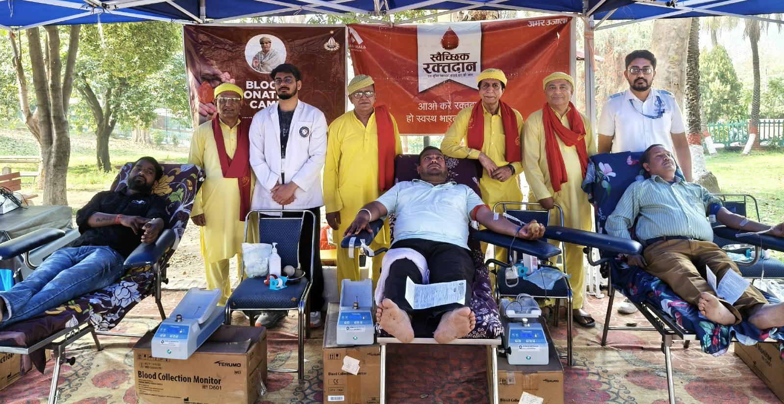 माता मनसा देवी मंदिर में श्रद्धालुओं द्वारा हुआ 34 यूनिट्स रक्त एकत्र*