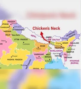 भारत 22 किमी चौड़े चिकन्स नेक के नीचे एक अंडरग्राउंड रेलवे बना रहा