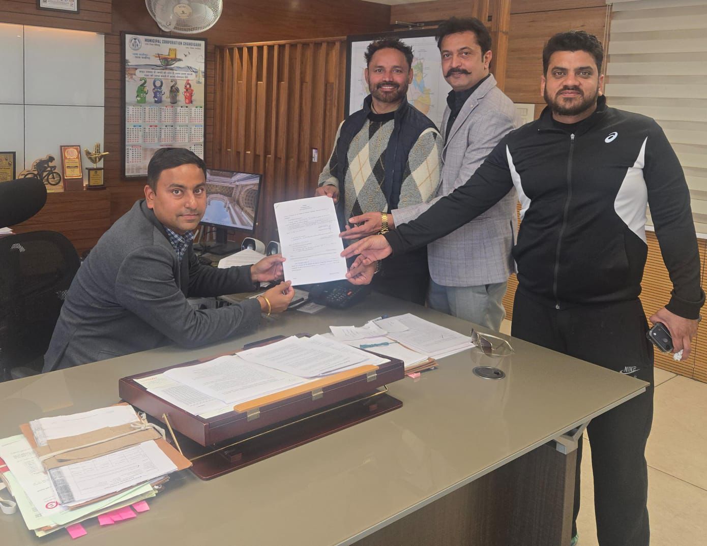 चंडीगढ़ कांग्रेस पार्टी की ओर से एफसीसी कमेटी के लिए पार्षद जसबीर सिंह बंटी नियुक्त