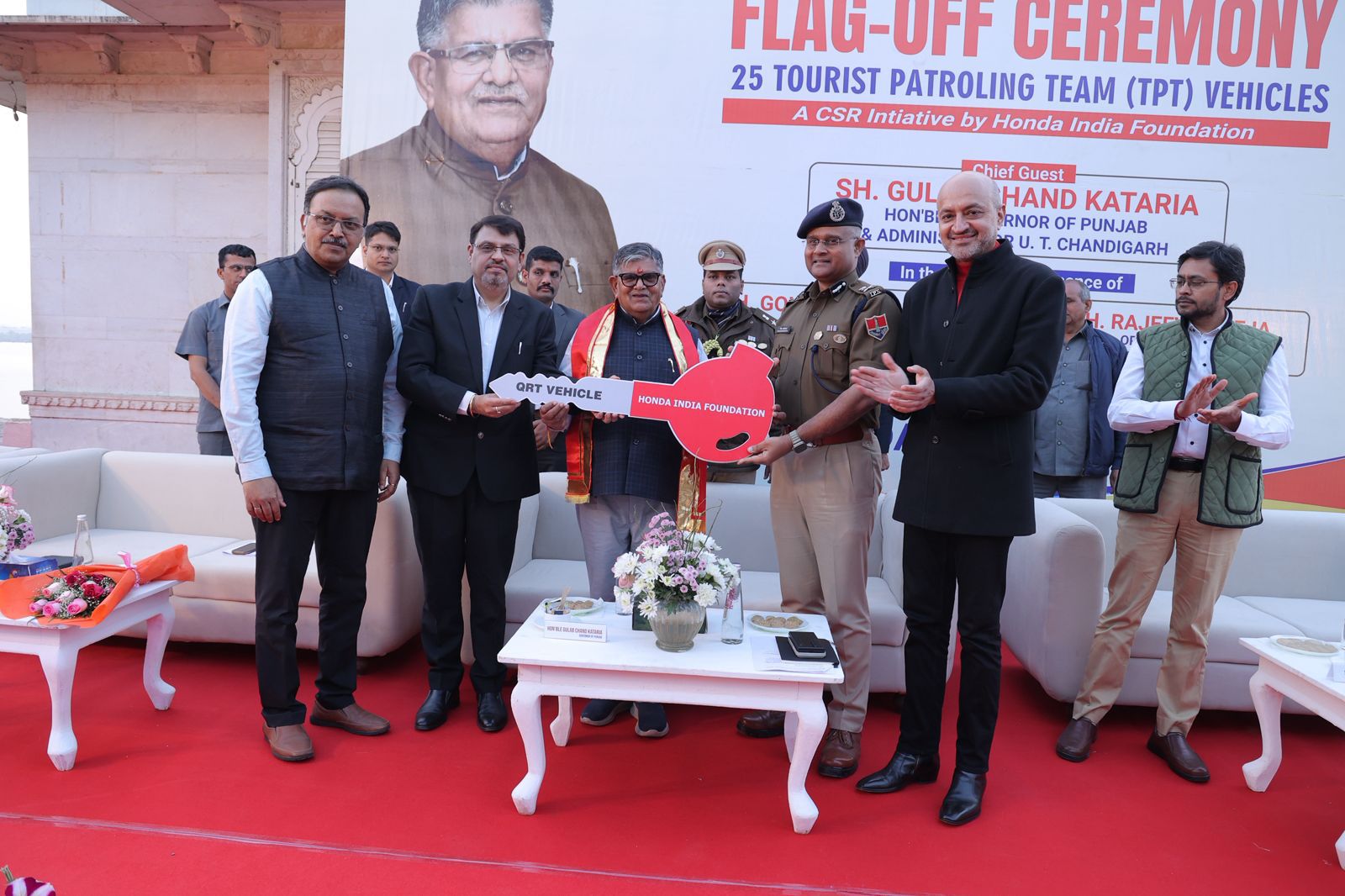 होंडा इंडिया फाउंडेशन ने उदयपुर पुलिस को सौंपीं 25 क्यूआरटी मोटरसाइकिलें