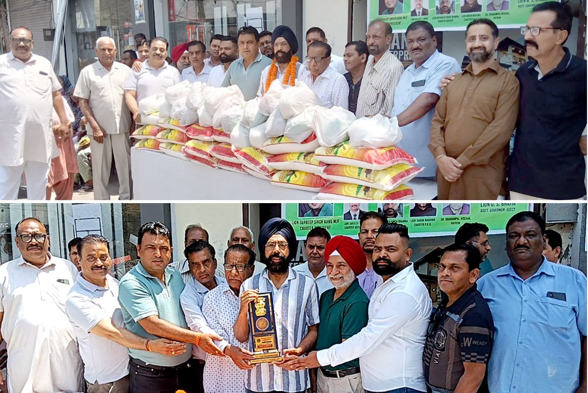 Phagwara: लायन गुरदीप सिंह कंग की अगुवाई में 96वां मासिक राशन वितरण समारोह आयोजित