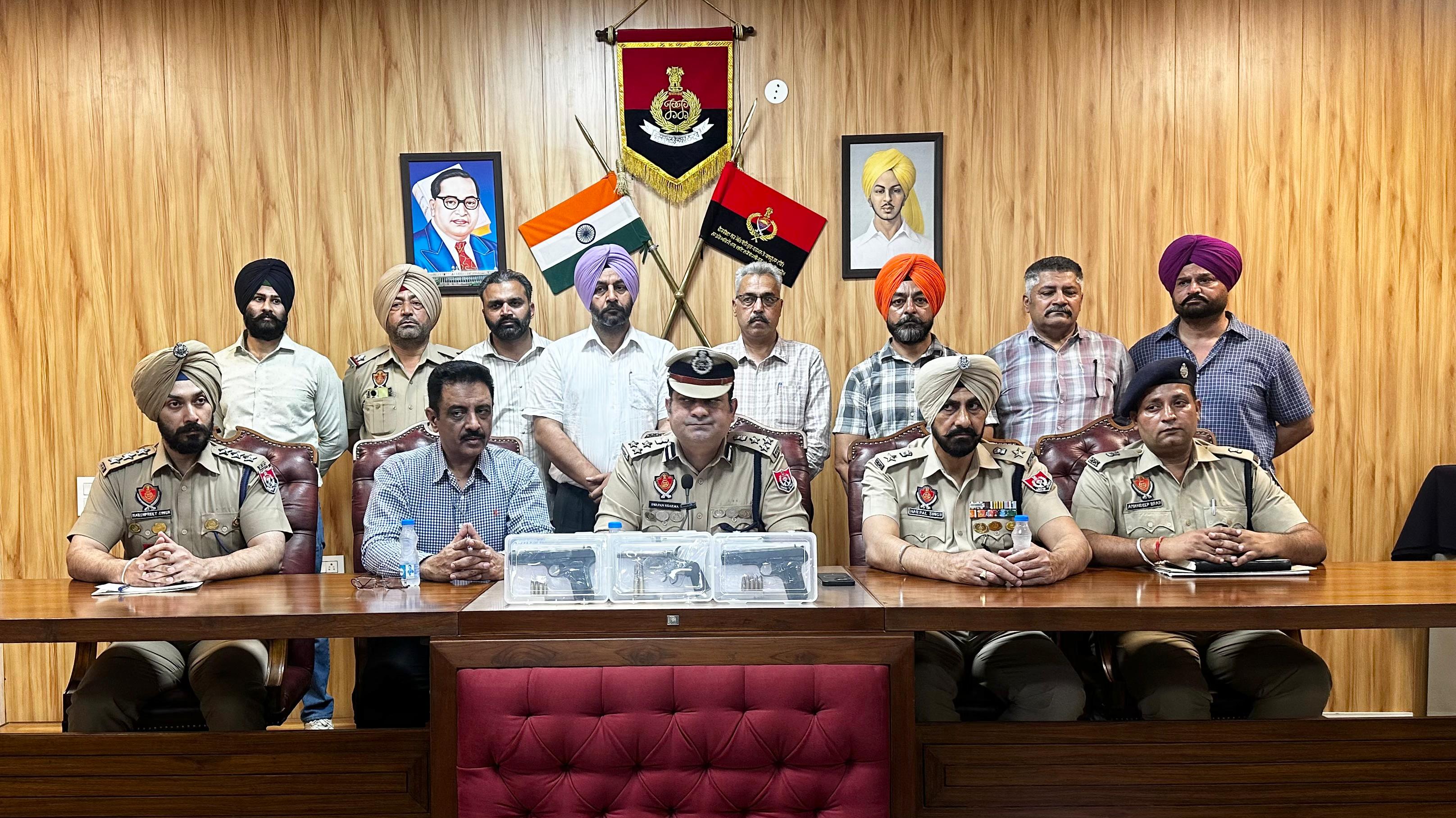 लुधियाना में टारगेट शूटिंग की संभावित कोशिशें नाकाम; आतंकी-गैंगस्टर नेटवर्क से जुड़े दो आरोपी 3 पिस्तौल सहित काबू
