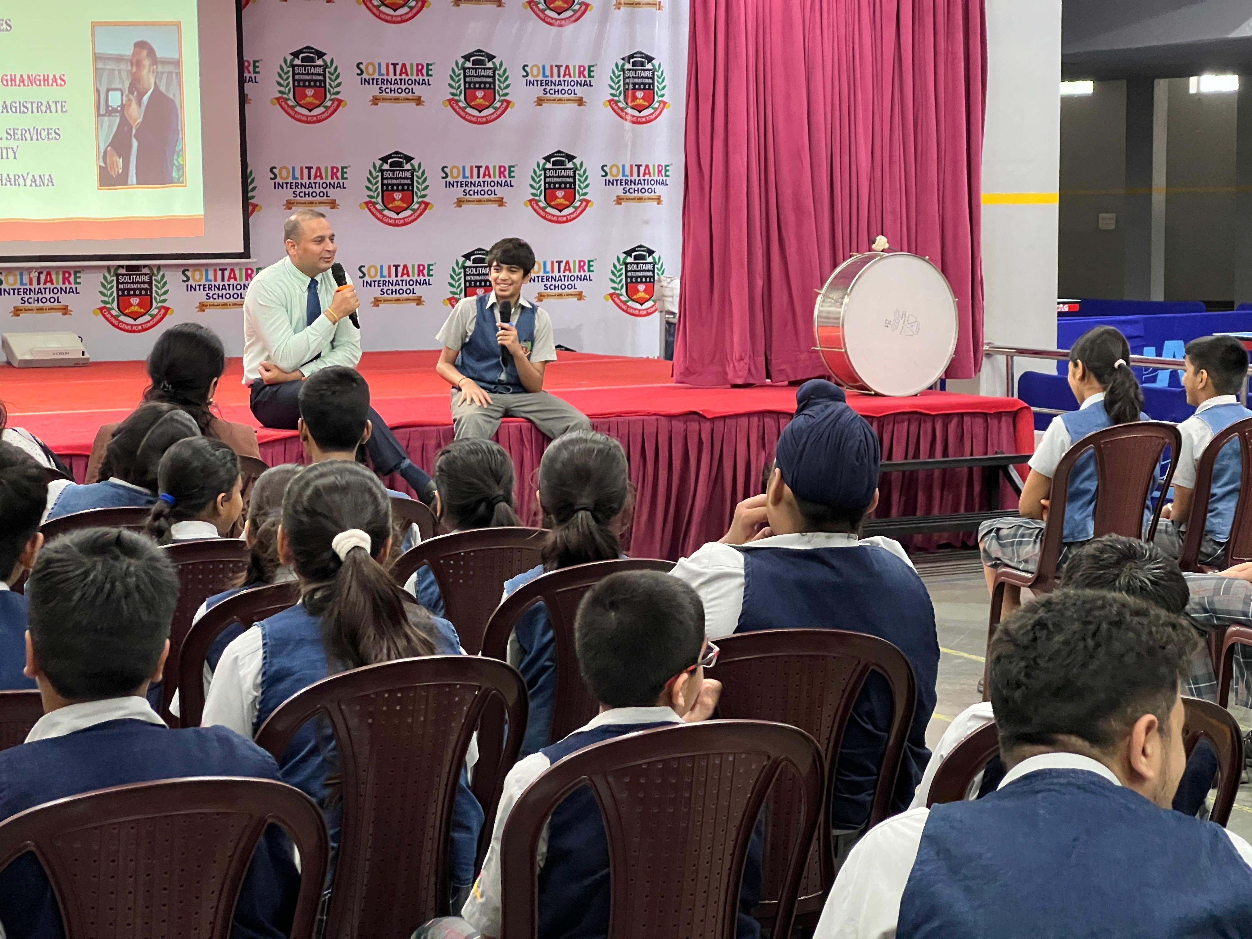 Panchkula: POCSO जागरूकता कार्यक्रम में सोलिटेयर इंटरनेशनल स्कूल में छात्रों को किया गया जागरूक