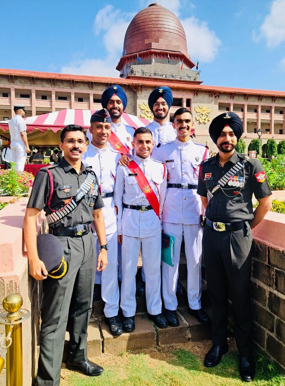 महाराजा रणजीत सिंह आर्म्ड फोर्सेज प्रिपरेटरी इंस्टीट्यूट के पांच कैडेट एनडीए से पास-आउट