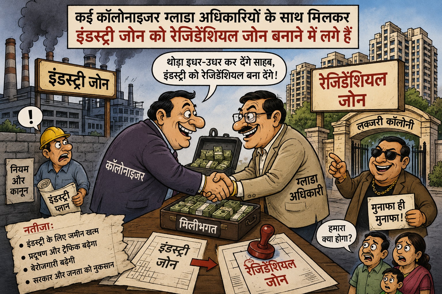 उल्टी गंगा बहाने में लगे ग्लाडा अधिकारी !