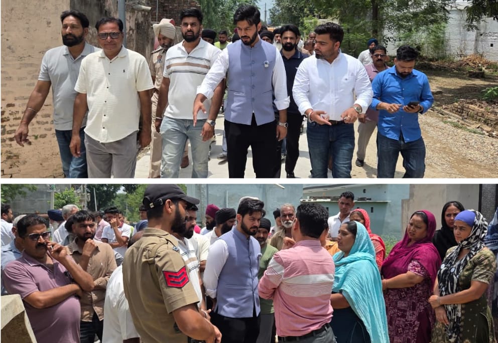 Hoshiarpur: विधायक डॉ. इशांक कुमार ने ₹7.28 करोड़ की लागत से बन रही ज़रूरी सड़क का जायज़ा लिएभुल्लेवाल गुजरां पहुंचकर सड़क निर्माण  की क़्वालिटी और प्रगति की समीक्षा की