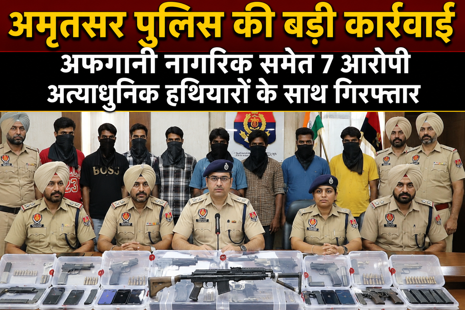Amritsar: अमृतसर में बड़ा अंतरराष्ट्रीय तस्करी नेटवर्क का भंडाफोड़, अफगान नागरिक समेत 7 गिरफ्तार