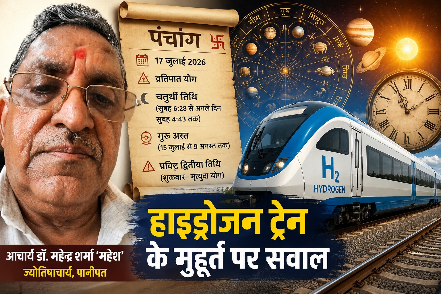 Panipat: 17 जुलाई के शुभारंभ मुहूर्त पर विवाद, आचार्य ने वैदिक परंपराओं का हवाला दिया