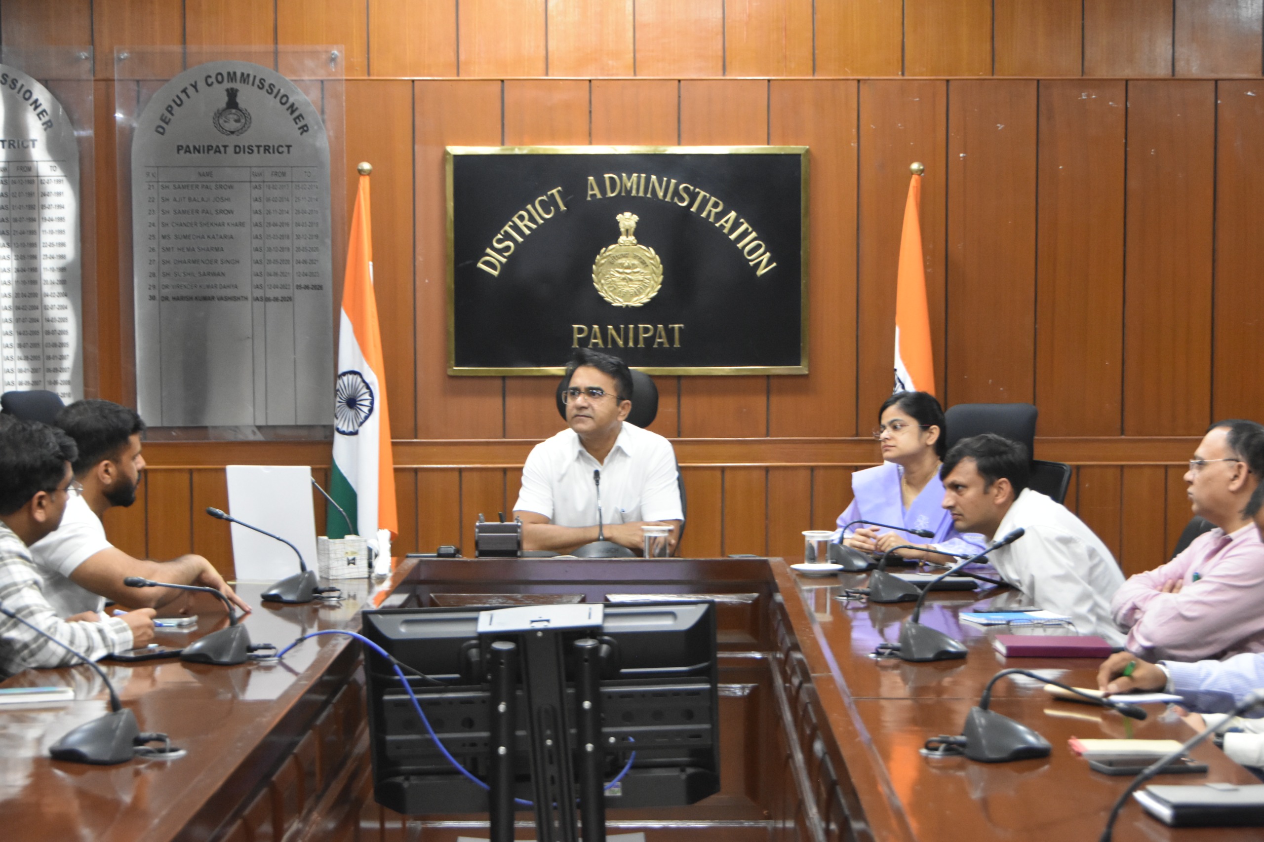 Panipat: प्रधानमंत्री नरेन्द्र मोदी के दौरे को लेकर मुख्य सचिव अनुराग रस्तोगी ने ली वीडियो कांफ्रेंस