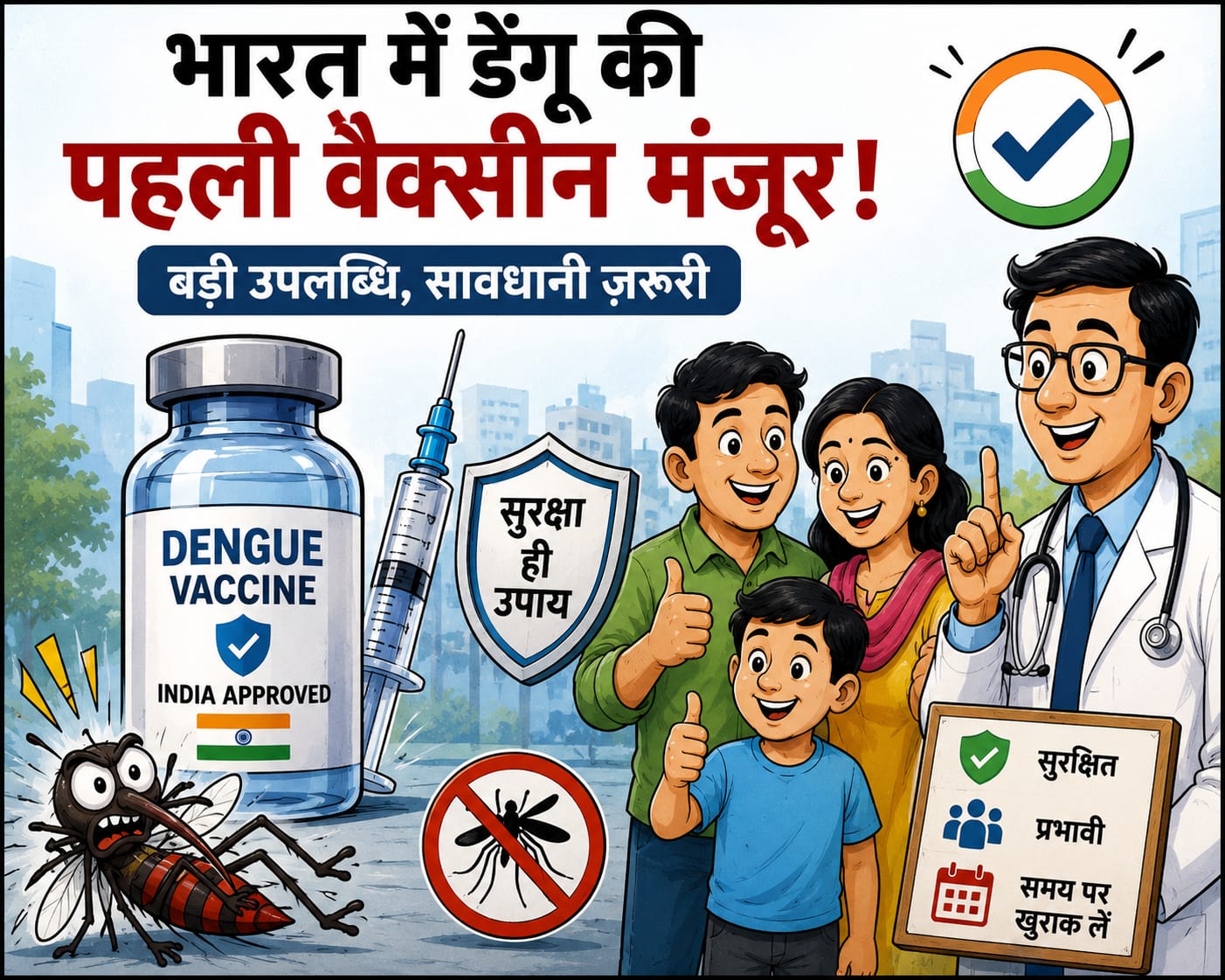 Ludhiana: अब डेंगू से जंग में वैक्सीन का हथियार, भारत में QDENGA को मिली मंजूरी; लाखों मरीजों को मिलेगी नई उम्मीद