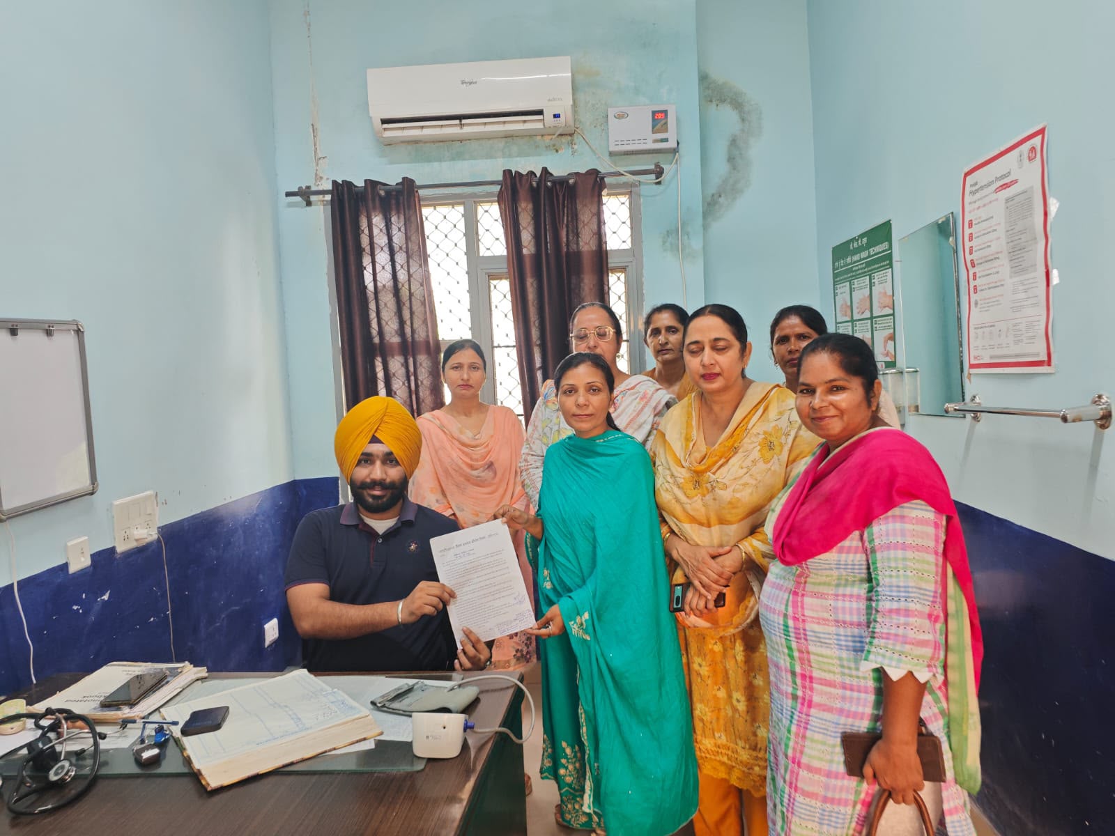 Jagraon: स्वास्थ्य विभाग की महिला कर्मियों का पंजाब सरकार के खिलाफ मोर्चा, लंबित मांगों को लेकर सौंपा ज्ञापन