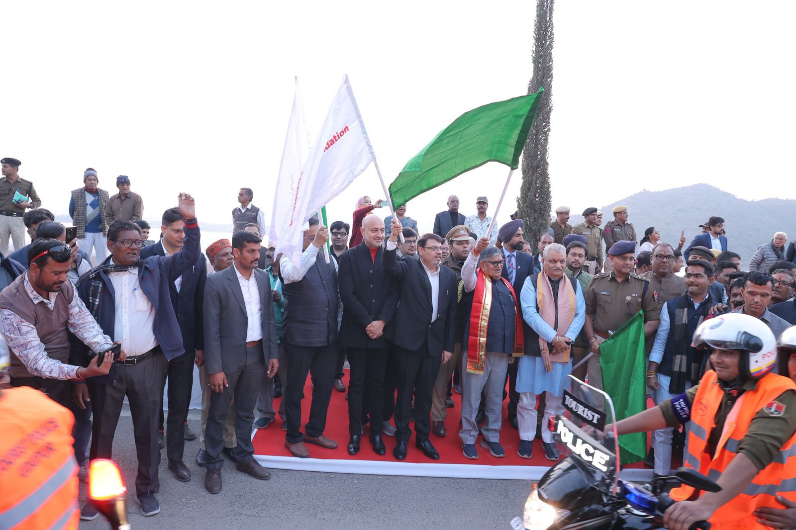 होंडा इंडिया फाउंडेशन ने उदयपुर पुलिस को सौंपीं 25 क्यूआरटी मोटरसाइकिलें